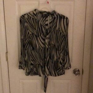 Black and gray swirl dress shirt